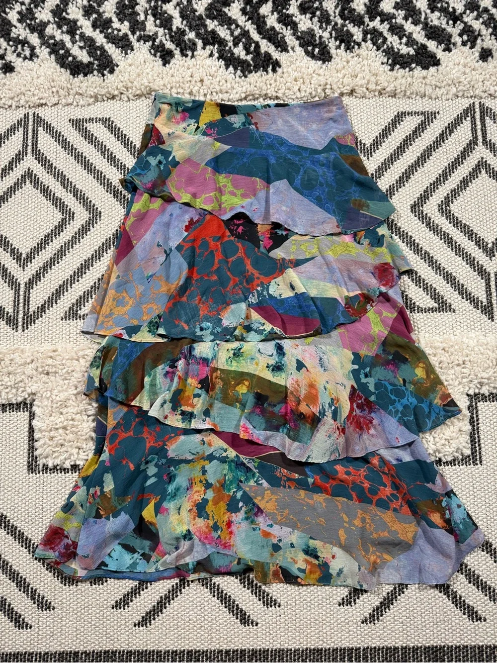 Women’s Anthropologie Maeve Tiered Maxi Skirt Size 2P